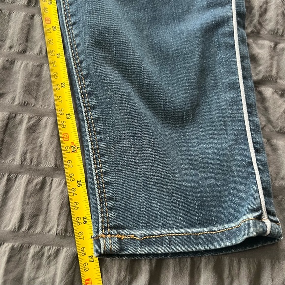 Hudson Dakota Piped Detail Super Skinny Denim Jeans Womens Sz 32 - Picture 15 of 16